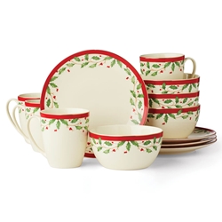 Lenox Holiday 12pc Dessert Set 