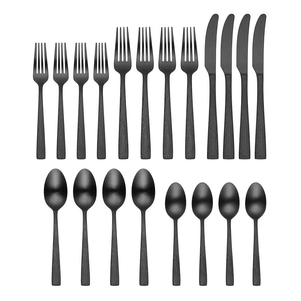 Oneida Elmcrest Midnight 20 piece, Service for 4 - B1006020AL21