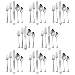 Oneida Golden Juilliard 40 piece, Service for 8 