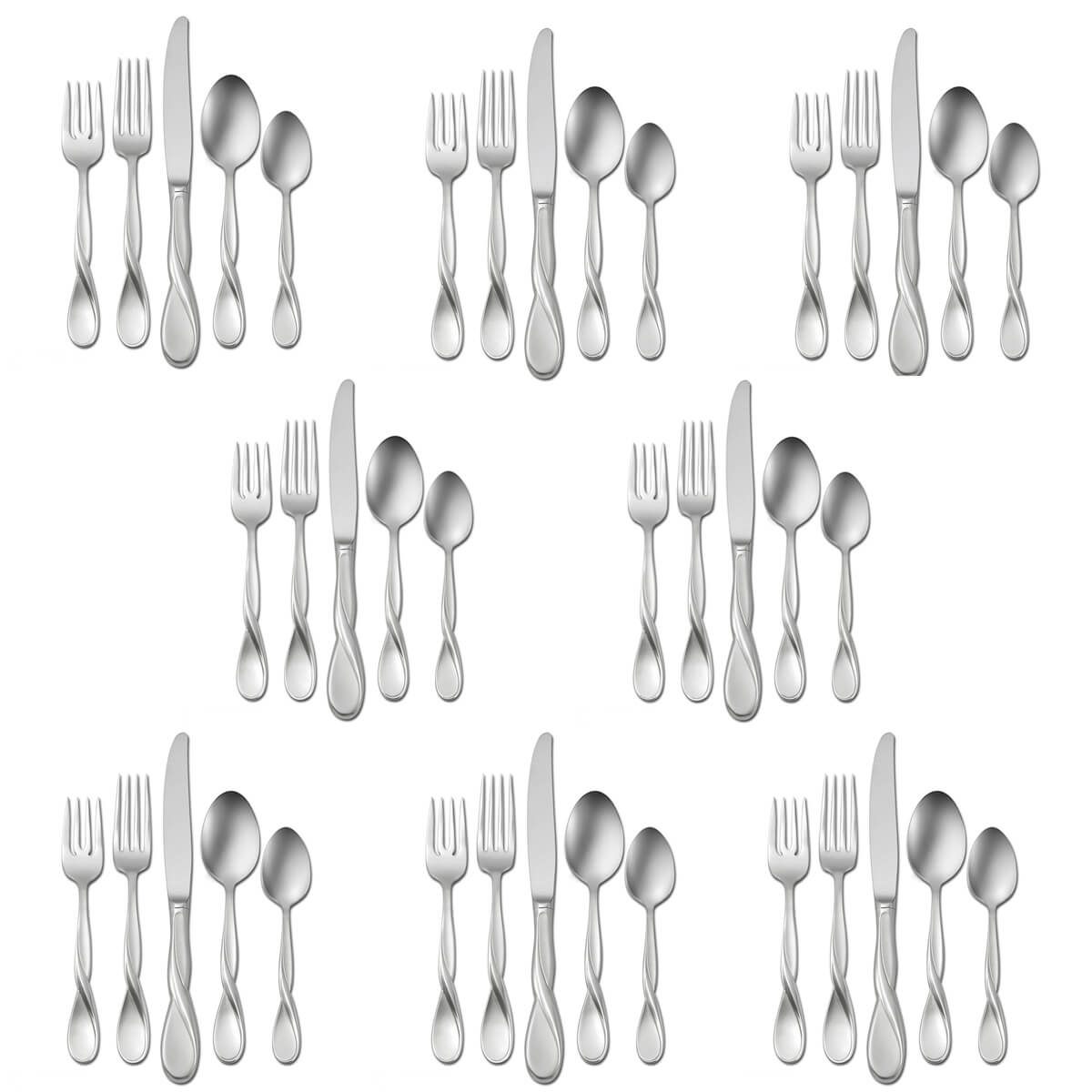 Oneida Satin Aquarius 40 piece, Service for 8 - ON-SAQ-50/8