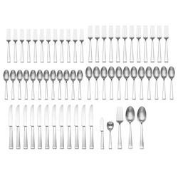 Oneida Satin Lewin 65 piece, Service for 12 