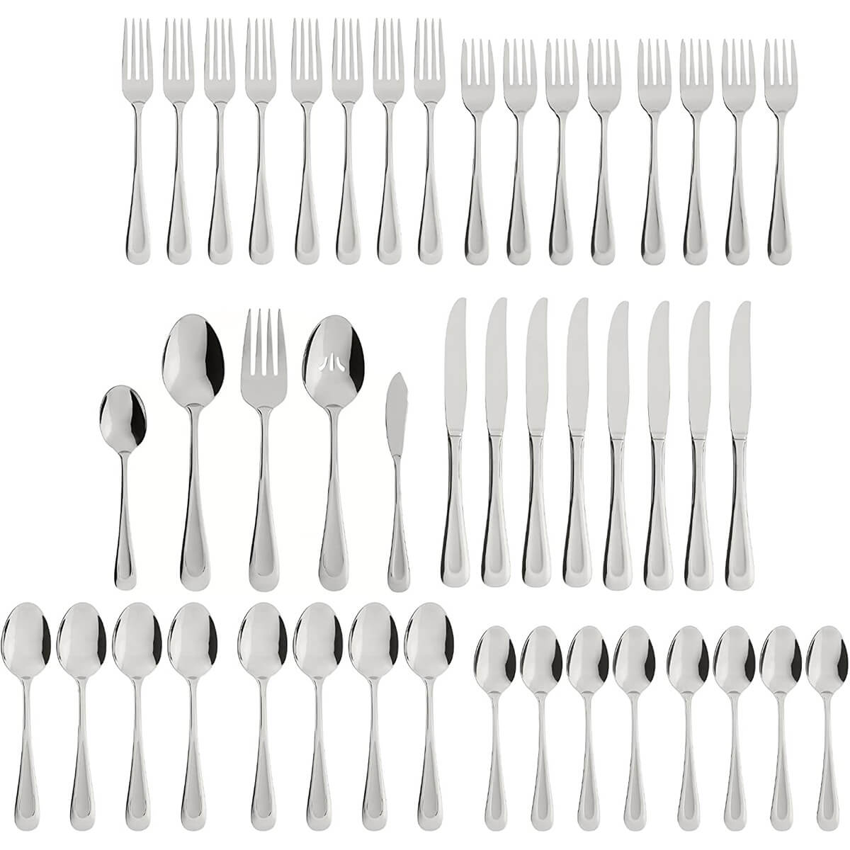 Oneida Satin Sand Dune 45 piece, Service for 8 - ON-2641045B