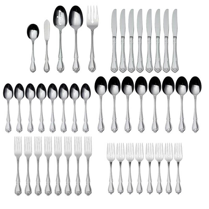 Oneida True Rose 45 piece, Service for 8 - B552045D