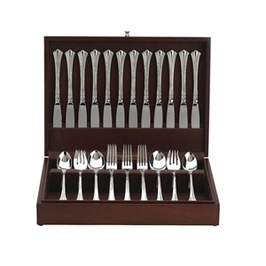 Reed & Barton Mahogany Flatware Chest