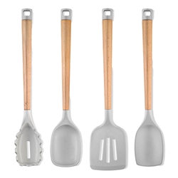 Skandia Beechwood 4pc Kitchen Tool Set 