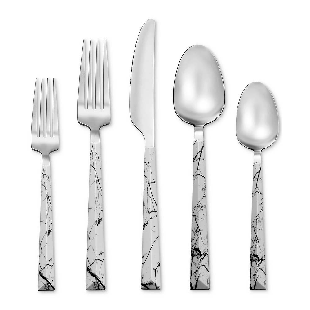 Tomodachi Dali White Marble 20 piece, Service for 4 - LN-TMF84W20TC